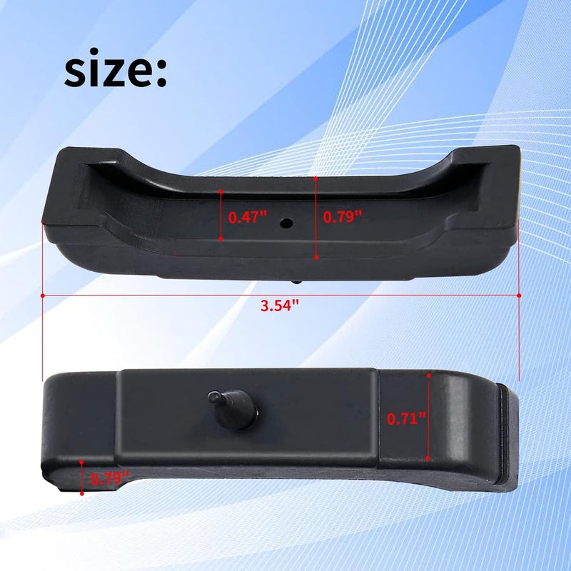 Vanshly (4 PCS Kit) Rubber Radiator Insulator Pads 4012-326-681S,3 Core Radiator Mounts Cushions, Support Pads compatible with GM,Radiator Mounts Parts - Image 5